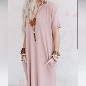 Three Bird Nest Simone Pocketed Midi Dress